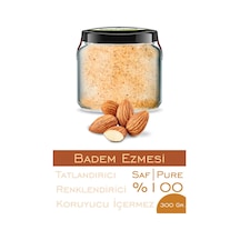 %100 Saf Badem Ezmesi Şeker İlavesiz Bi Kavanoz 330 Cc. Cam Kavanozda Katkısız Yerli Badem Ezmesi