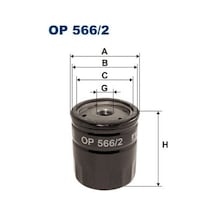 Yağ Filtresi - Fiat Uno, Panda, Seicento, Croma, Cinquecento, Ritmo, 900, 33 - Fıltron-op5662 80124795