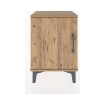 Arges Komodin 2 Raflı Tek Kapaklı 44x30x64 Çam-çam Atlas Çam