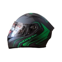 Kask Çene Açılır Gözlüklü Jk 902 Green Xl