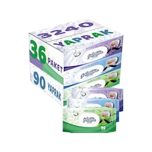 Familia Islak Havlu Mendil 90 Yaprak Karma 36 Lı Set (Lavanta-Min