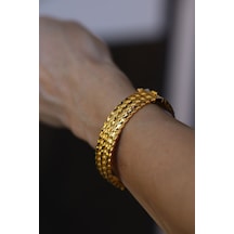 Yenigün Kuyumculuk 14 Ayar Altın Üçlü Burma Kelepçe Klp23992 Sarı Altın