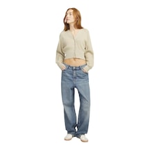 Jack & Jones Kadın Triko Düğmeli Hırka Gri