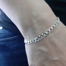 925 Ayar Gümüş Gurmet Model Erkek Bileklik 5.2  Mm