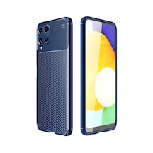 Samsung Galaxy Uyumlu A22 4G Kılıf Negro Karbon Dizayn Kamera Korumalı S