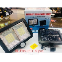 Powermaster Sl-f98 Sensör + Solar Duvar Lambası Çok Renkli