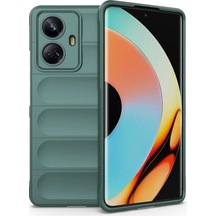 Realme 10 Pro 5g Kılıf Optimum Silikon - Koyu Yeşil Diğer
