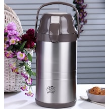 Cooker 3.5 Lt Pompalı Çelik Termos Çay Termosu Su Termosu