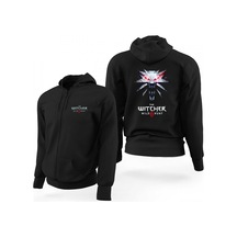 The Witcher Wild Hunt Siyah Fermuarlı Limited Edition Kapşonlu Sweatshirt Siyah
