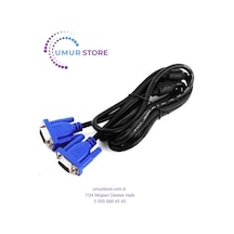 Vga Mönitor Ekran Data Kablosu Fitreli 1.5 Metre