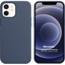Microsonic Apple Uyumlu iPhone 12 Mini Kılıf Liquid Lansman Silikon