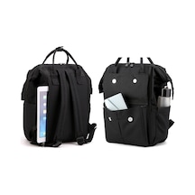 Sones Annelik Şişesi Bebek Bezi Depolama Büyük Kapasiteli Sırt Çantası Mumya Çantası Ayı Siyah