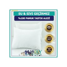 Suvay Su Sıvı Geçirmez Pamuklu Fermuarlı Terletmeyen Yastık Koruyucu Alez Kılıf 2 Adet