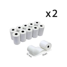 Resan Termal Yazar Kasa Pos Rulosu 56 Mm X 16 Mt 2 Paket 20 Adet Rulo