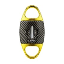 Lubinski Karbon Desen Metal V Puro Kesici Gold 60 Ring