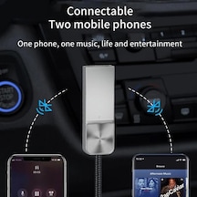 Mt06 Mikrofonlu Araç Bluetooth 5.1 Kiti Herhangi Bir Kulaklık Aux Çıkışını Kablosuz Bağlantı Yapar