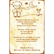 Kağıt Duvar Posteri Küçük Prens Retro Drtr0044