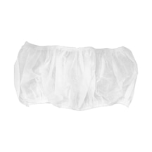 Lebıhmurah Bf1349 Seyahat Kamp Banyo Aksesuarları İçin 20 Adet Tek Kullanımlık Klozet Kapağı Mat Tuvalet Kağıdı Pedi Beyaz