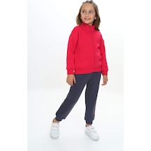 Toontoy Kids Toontoy Kız Çocuk Tnty Style Nakışlı Eşofman Takım Koyu Fuşya