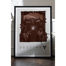 Destiny Siyah Ahşap Çerçeveli Poster, Dekoratif Oyun Duvar Tablosu