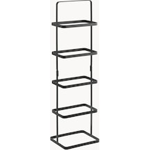 Uzun Silme Metal Ayakkabı Rafı Siyah