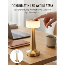 Kablosuz Renkli Masa Ve Gece Lambası Altın Rengi Dokunmatik Led Lamba Yeni Nesil - Bayi Depom Diğer