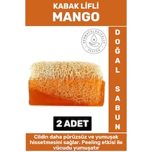 Özel Üretim Masaj Etkili Nemlendirici Kuruluk Giderici Doğal Kabak Lifli Mango Sabunu 2 Adet