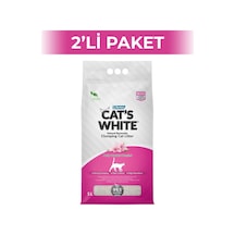 Cat's White Pudralı Kedi Kumu 5 Lt 2 Adet