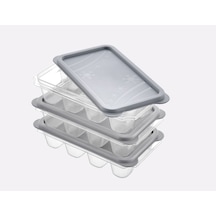 Silikonlu Mini 3'lü Buzmatik Kapaklı Set Çok Renkli