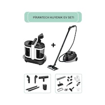 PiranTech CB-107C Buharlı Temizlik Makinası + V22C Koltuk Ve Halı Yıkama Makinesi Hijyenik Ev Seti