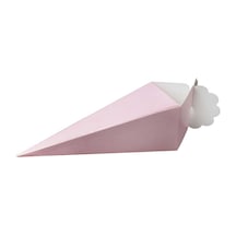 Külah Karton Kutu Makaron Pembe Pk:25