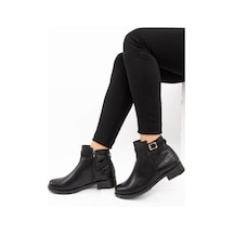 Fox Shoes Siyah Kroko Kadın Bot E726490009
