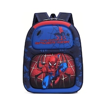 Tcherchı Erkekler Ve Kızlar İçin Hafif Süper Kahraman Tasarımlı Sırt Çantası Mavi