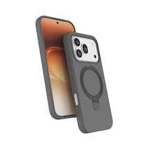 Huawei Honor 600 Pro Regal Magsafe Standlı Kapak - Titan Gri Çok Renkli