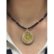 Baskı Reşat Altın Kolye Sarı Sarı Altın