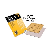 INDASA RHYNOLOX PLUS P240 KURU TABAKA ZIMPARA 230X280 MM 10 ADET