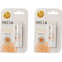 İncia Doğal Portakallı Lip Balm 2 x 6 G