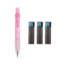 Serve Deep Mekanik Kurşun Kalem Pastel Renk 0.7 Mm Şeker Pembe + Tombow 0.7 Mm 2b Uç 3 Adet