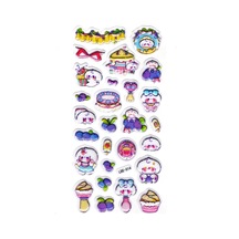 Sticker Kabartmalı Stiker Defter Planlayıcı Etiket Lde014 -19x9cm - Tavşan Yabanmersini