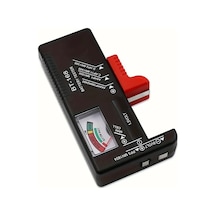 Xuweiwei Siyah Pil Test Cihazı Aa Aaa C D 9v 1.5v Düğme Pil Voltmetre Renkli Göstergeli Universal