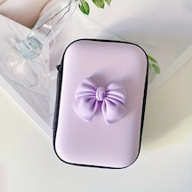 Awesomestore 1 Adet Yaratıcı Kelebek Şeklinde Mor Usb Sd Kart Taşıma Çantası