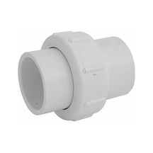 Nds Wu-1500-s Pvc Boru Ek Parçası, 1-1/2-inç Kayma Birliği, Çizelge 40, Epdm O-ring, Beyaz