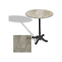 Çipa 1004 Döküm Ayak Yuvarlak Masa Çap 80cm - Werzalit, Wermodin Ve Allzalit Tabla - Irony Çok Renkli