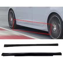 Skoda Fabia Mk3 Aero Yan Marşpiyel Seti Mat Siyah Plastik 2 Adet 2015-2021