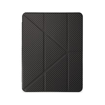 Newface - 798 - İpad Pro 13 2024 Kılıf Color Karbon Tablet Kılıfı - - Edntrend - Koyu Gri