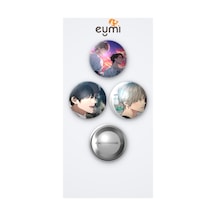 Lost In The Cloud Cirrus Baek Ve Skylar Yeon 3'lü Metal Rozet Seti 58mm İğneli Buton Çanta Yaka Rozeti Çok Renkli