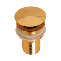 Altın Pop Up Lavabo Sifon Tıpası (Lüx . 100% Pirinç) Altın