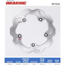 Yamaha Mt-07 Xsr 700 Xtz 700 Mt-09 Xsr 900 Dalgalı Arka Fren Diski 2022-2024