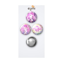 Cookie Run Kingdom Eternal Sugar Cookie 3'lü Metal Rozet Seti 58mm İğneli Buton Çanta Yaka Rozeti Çok Renkli
