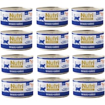 Nutri Feline Ton Balıklı Ve Karidesli Jöleli Tahılsız Yetişkin Kedi Konservesi 70 G X 12 Adet
